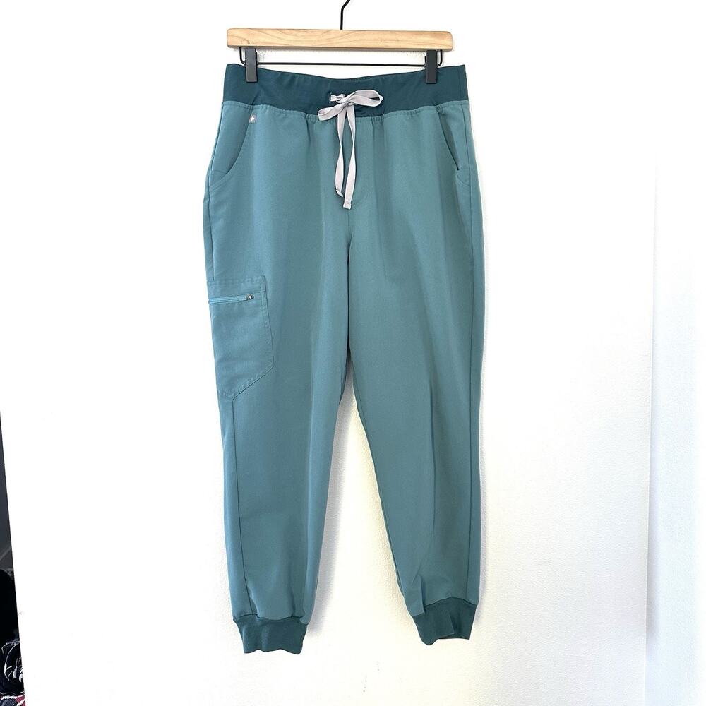 FIGS Zamora Joggers Hydrogreen Technical Scrub Pants Sz L Petite Medical Nurse - Picture 6 of 16